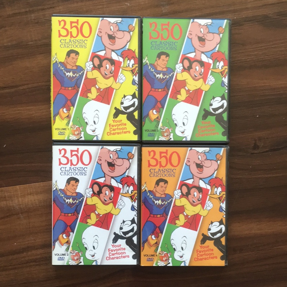 Vintage 1920 Cartoons DVD Set Popeye Superman Betty Boop Woody Woodpecker Caspar